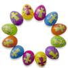 BestPysanky Set of 12 Bright Crosses Plastic Easter Eggs 2.25 Inches view 3