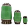BestPysanky Set of 3 Hedgehogs with Apples Wooden Nesting Dolls 4 Inches view 2