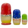 BestPysanky 3 Strawberries Multi-Color Nesting Dolls 4 Inches view 2