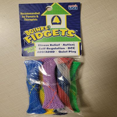 Boinks Fidgets - Sensory Fidget Toy for Focus and To Relieve Anxiety Stress, Nylon Mesh With Marble for Adults and Children