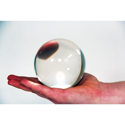 Zeekio Clear Acrylic Contact Ball - 100mm - Approx. 4"