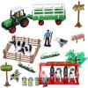 Liberty Imports Pretend Play Dairy Farming Toys Set with Farm Animals, Farmers, Figures and Accessories for Kids (23 Pieces) view 1