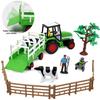 Liberty Imports Pretend Play Dairy Farming Toys Set with Farm Animals, Farmers, Figures and Accessories for Kids (23 Pieces) view 2
