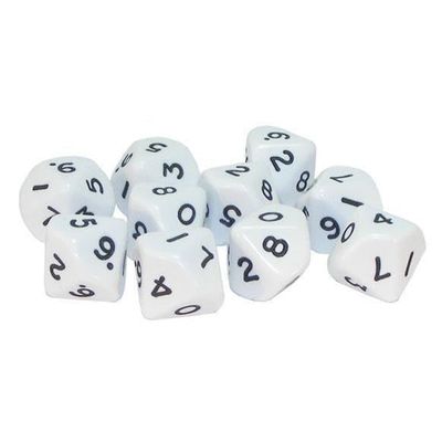 10 White D10
