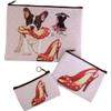 Naughty Pug With Red Shoes Purses Set view 1