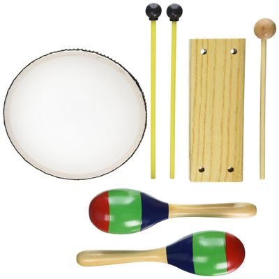 Alfred's Kid's Drum Course, Complete Starter Pack (Drum, Maracas, Woodblock, Mallets, Lesson Book, Audio CD)