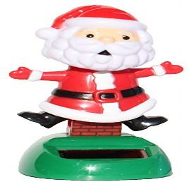 2014 New Version ~ Santa Claus on the Chimney Christmas Solar Toy
