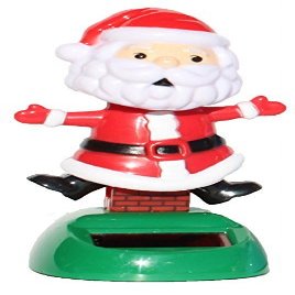 2014 New Version ~ Santa Claus on the Chimney Christmas Solar Toy
