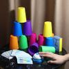 BkjHg Quick Cups Speed Stacking Game for Kids & Family, 12 Cups 24 Cards STEM Educational Toy for Hand-Eye Coordination, Fast-Paced Reaction Training Party Game, New Upgrade with Bell, Ages 3-12 view 4