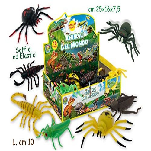 Teorema Geo Nature 71078 Animals of the World Assorted Rubber Insects Pack of 1