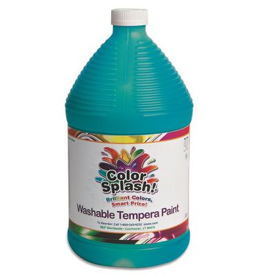 Color Splash! Washable Tempera Paint - 128oz., Turquoise, Turquoise