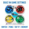 Fotorama Tap It Wireless Reaction Light Game, 4 Games in One Touch Play Set, Builds Hand-Eye Coordination Agility & Memory, Gifts for Kids Ages 6 & Up view 4