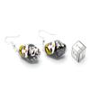 Matryoshka Earrings Miniblings Babuschka Russian Doll Porcelain Ceramic Black view 2