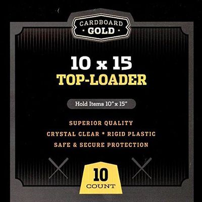 10 CBG 10 x 15 Size Top Loader - Archival Quality Protection for Your Collectibles