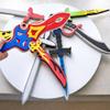 Liberty Imports 8 Pack Foam Swords Weapons Toy Set for Kids Cosplay Pretend Role Play Dress Up Accessories - 8 Different Designs Ninja Pirate Warrior Viking Swords Assorted view 3