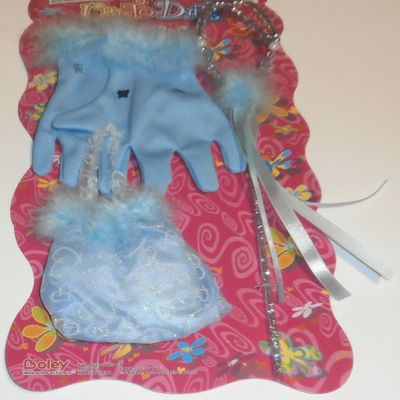 Blue Dress up Set with Purse Gloves and Magic Wand