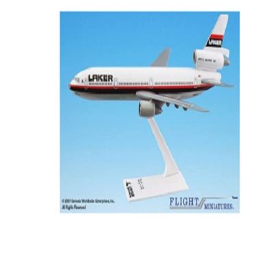 Flight Miniatures Laker Airways DC-10 Airplane Miniature Model Plastic Snap-Fit 1:250 Part# ADC-01000I-017