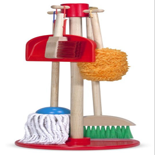 Dust, Sweep & Mop Set w/Stand