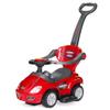 Best Choice Products Kids 3-in-1 Push and Pedal Car Toddler Ride On w/Handle, Horn, Music - Red view 1