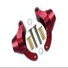 GPM For Tamiya TT02B & DF-02 Upgrade Parts Aluminum Rear Knuckle Arm - 1Pr Red view 1
