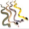 12 Pieces Bulk Lot Asstorted Color Plastic 24 Inch Fake Rubber Snakes - Novelty Play Reptile Garden Snake view 1