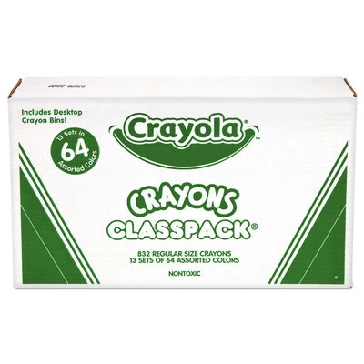 CRAYOLA LLC CRAYOLA CRAYONS 64 COLOR CLASSPACK (Set of 3)