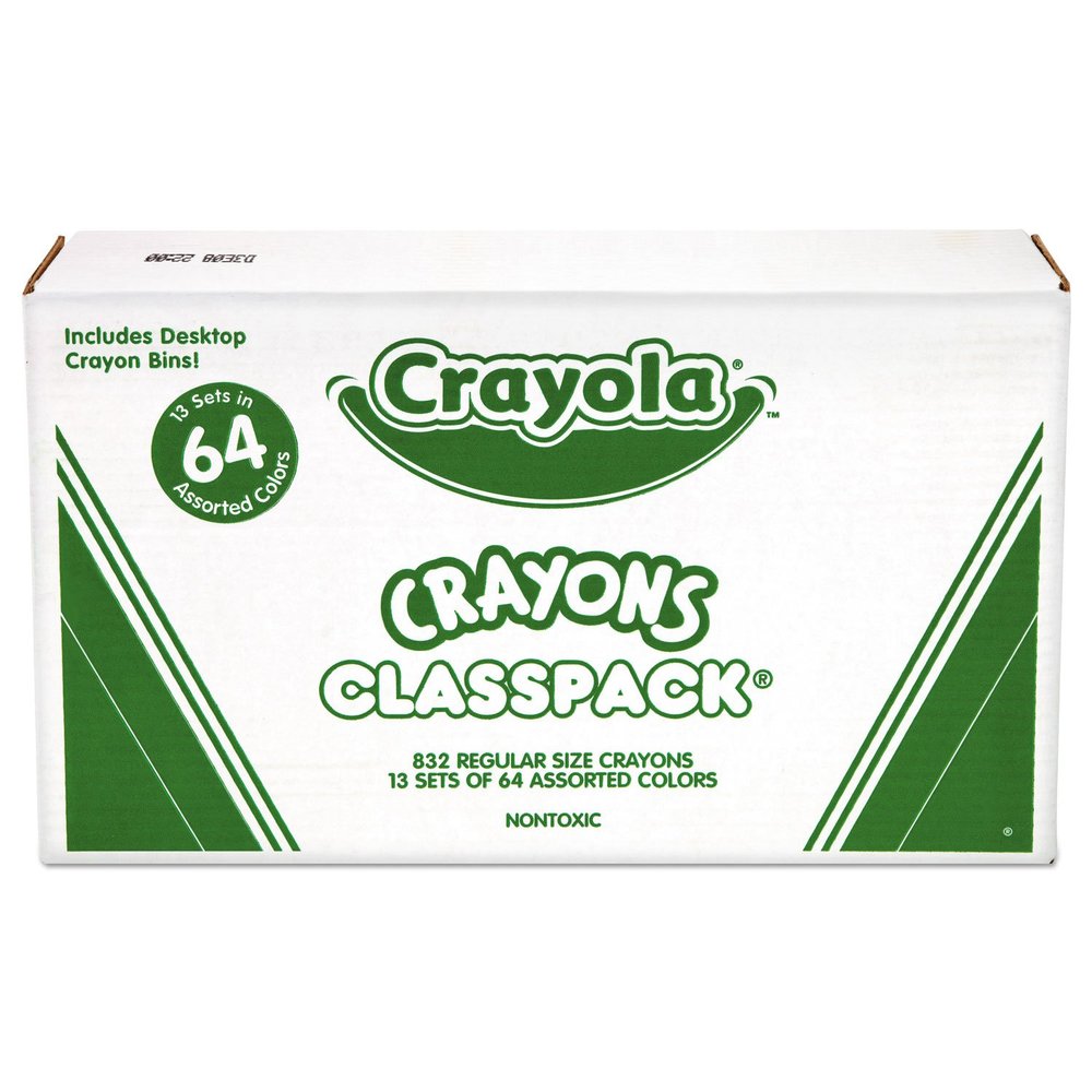CRAYOLA LLC CRAYOLA CRAYONS 64 COLOR CLASSPACK (Set of 3)