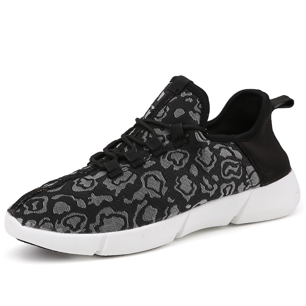 ACEVER Mens Women's Fashion Sneakers Color Changing Sports Shoes Party Hiking Camping Halloween Christmas New Year Gift Sneaker Shoes Black