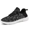 ACEVER Mens Women's Fashion Sneakers Color Changing Sports Shoes Party Hiking Camping Halloween Christmas New Year Gift Sneaker Shoes Black view 1
