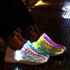 ACEVER Mens Women's Fashion Sneakers Color Changing Sports Shoes Party Hiking Camping Halloween Christmas New Year Gift Sneaker Shoes Black view 2