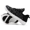 ACEVER Mens Women's Fashion Sneakers Color Changing Sports Shoes Party Hiking Camping Halloween Christmas New Year Gift Sneaker Shoes Black view 4