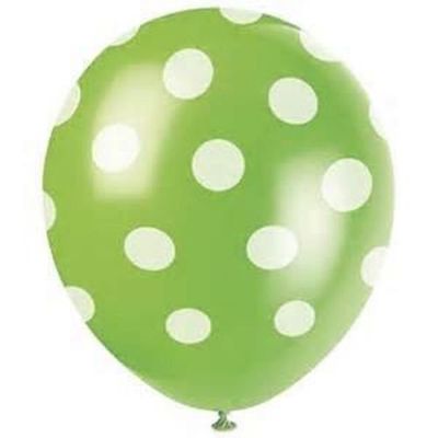 100 Pcs Green/White dots Latex Balloons Party Favor wedding Birthday US