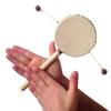 5" Wide Balance Drum Monkey Drum Percussion Instrument - Enhances Coordination, Sound Awareness, and Hand-Eye Coordination, Deluxe Treated Goat Skin Drum Head by World Percussion USA view 3
