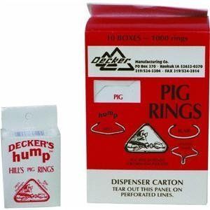 Decker's 12.5 Ga. Animal Ring For Pig 100 pk