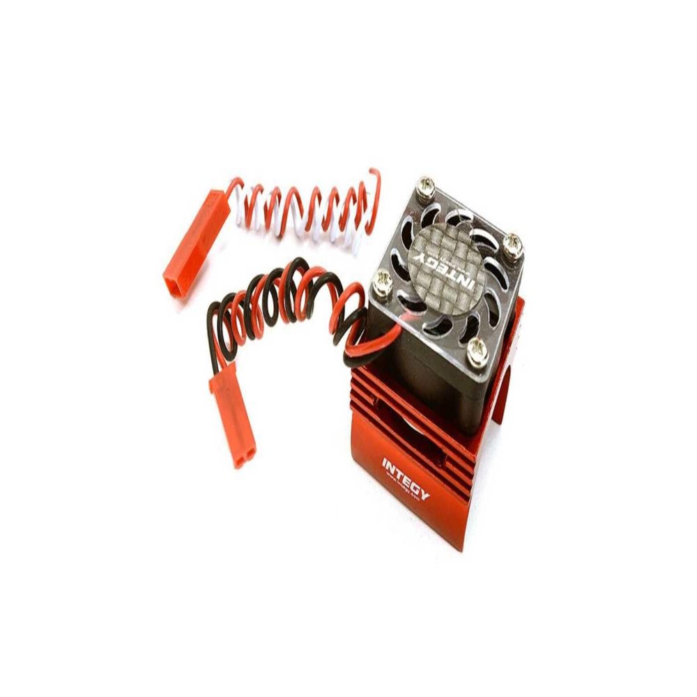 Integy C23141R Super BL Motor Heatsink / Fan, Red: 1/16 ERV/SLH