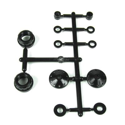 Tekno Shock Shaft Guide, Piston and Bushing Set (for 2 Shocks)
