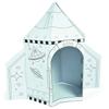Fun Express Cardboard Playhouse Rocket Ship Toy for Kids - 5 Foot Color Your Own Spaceship for Indoor Play | White Cardboard House to Color for Toddler Activities & Creative Arts Projects view 1