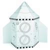 Fun Express Cardboard Playhouse Rocket Ship Toy for Kids - 5 Foot Color Your Own Spaceship for Indoor Play | White Cardboard House to Color for Toddler Activities & Creative Arts Projects view 2