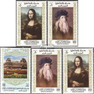 Aden - Upper Yafa 23A-27A (Complete.Issue.) unmounted Mint/Never hinged ** MNH 1967 Paintings Out The Louvre (Stamps for Collectors) Painting
