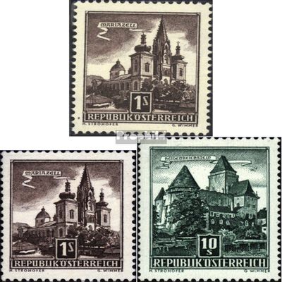 Austria 1035,1037-1038 (Complete.Issue.) fine Used/Cancelled 1957 Structures (Stamps for Collectors)