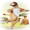 Boland 10103457 Lion Plush Jumpsuit Costume, Brown, max 1,40 m view 3