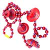 Red Hat Lady 4 Hats Bead Necklace Mardi Gras Beads New Orleans view 1
