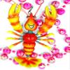Smiling Bobble Head Crawfish Bead Necklace New Orleans Mardi Gras Cajun Carnival view 2