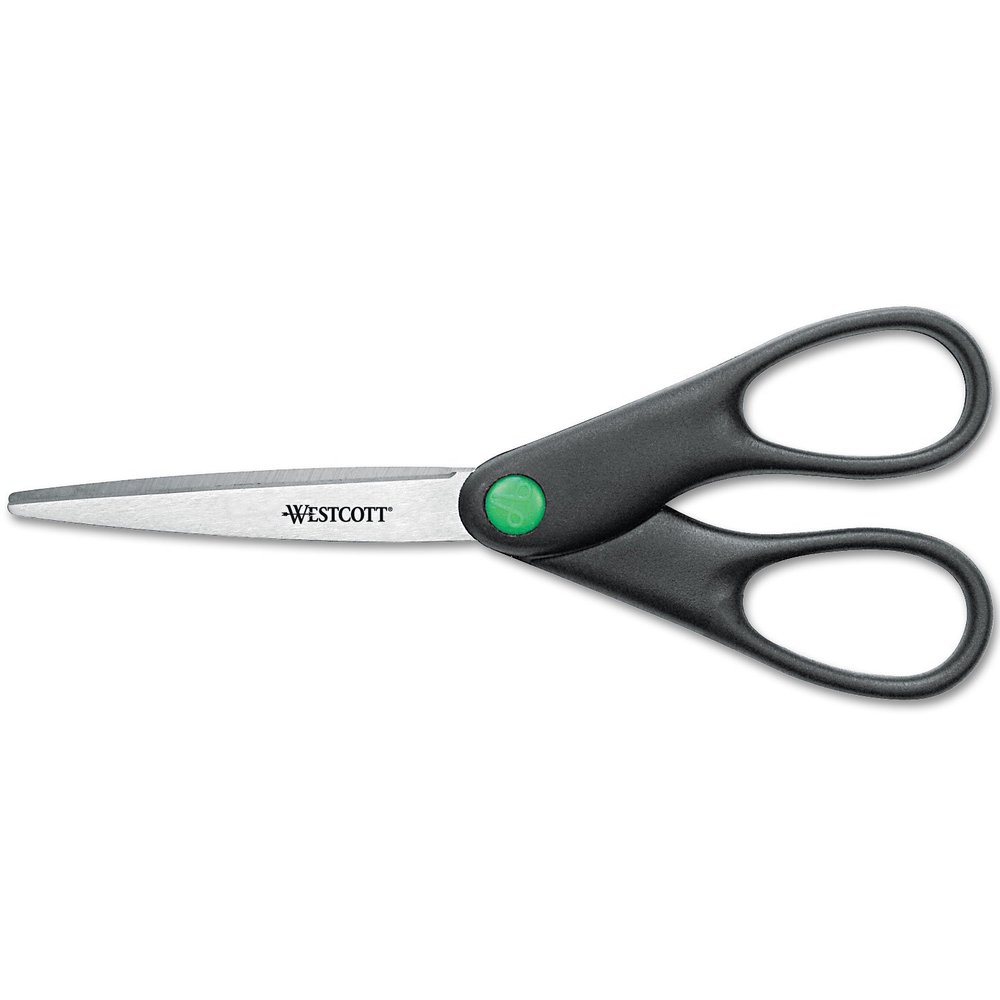 Westcott 9" Kleenearth Recycled Scissors, Case of 120, Black (44218)