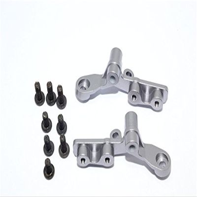 GPM For Tamiya DT-03 Upgrade Parts Aluminium Front Rocker Arm - 1Pr Set Gray Silver