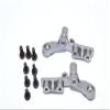 GPM For Tamiya DT-03 Upgrade Parts Aluminium Front Rocker Arm - 1Pr Set Gray Silver view 1