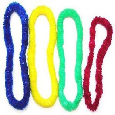 24 Pieces (2 Dozen) Bulk LOT Assorted Color Plastic Hawaiian Party Luau Lei