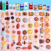 80 Pieces Mini Food Drinks Bottle Toys Pretend Food for Dollhouse Kitchen Accessories Mini Play Resin Food Toys view 2