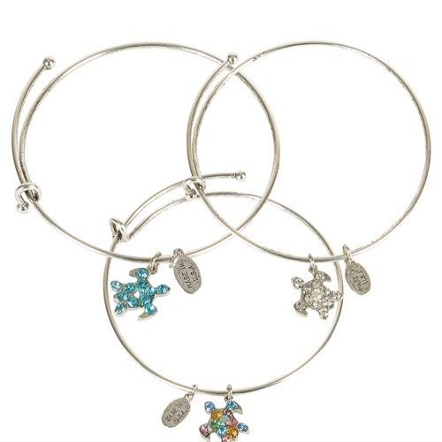 Adjustable Sea Turtle Wire Bracelet Assorted Colors No Choice