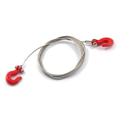 Yeah Racing 1/10 RC Rock Crawler Accessories Steel Wire Rope With Hook #YA-0373